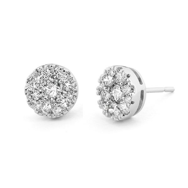 Diamond Cluster Studs Hingham Jewelers Hingham, MA