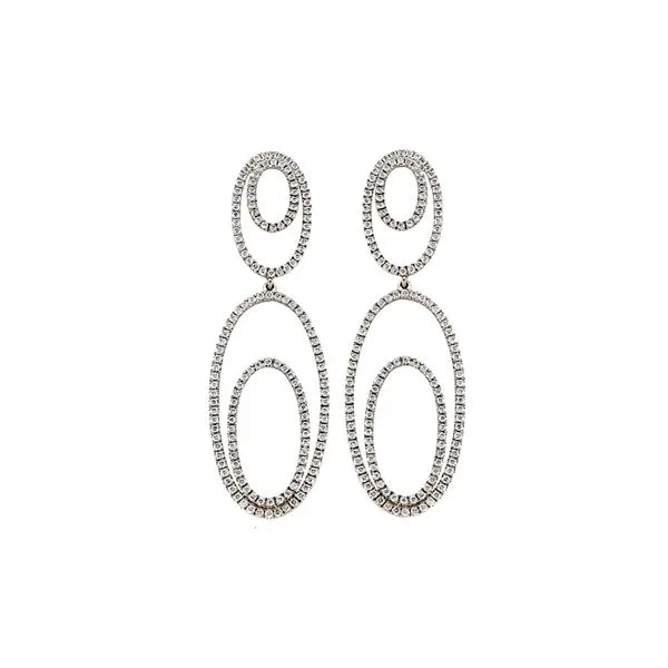 Diamond Double Oval Dangles Hingham Jewelers Hingham, MA
