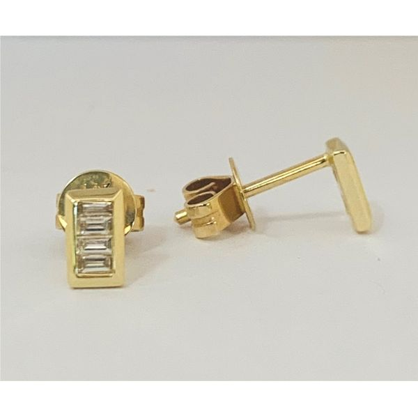 Baguette Diamond Stud Earrings Hingham Jewelers Hingham, MA