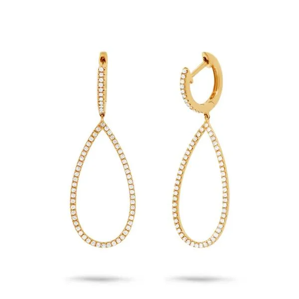 S.Michael Designs Open Edged Tear Drop Earring