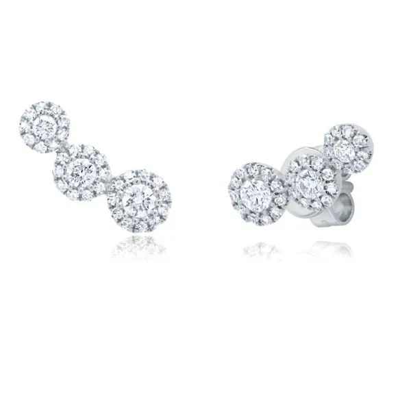 Triple Cluster Diamond Studs Hingham Jewelers Hingham, MA