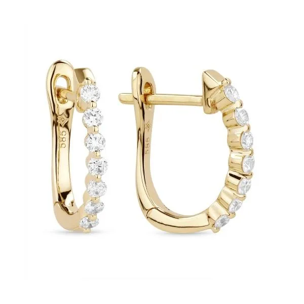 Diamond Huggie Hoops Hingham Jewelers Hingham, MA