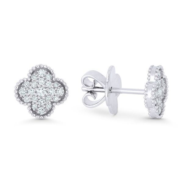 Diamond Clover Studs Hingham Jewelers Hingham, MA