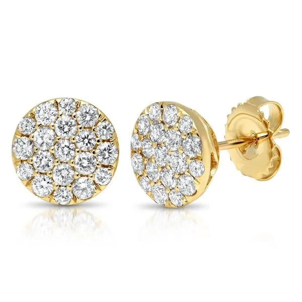 Pave Diamond Studs Hingham Jewelers Hingham, MA