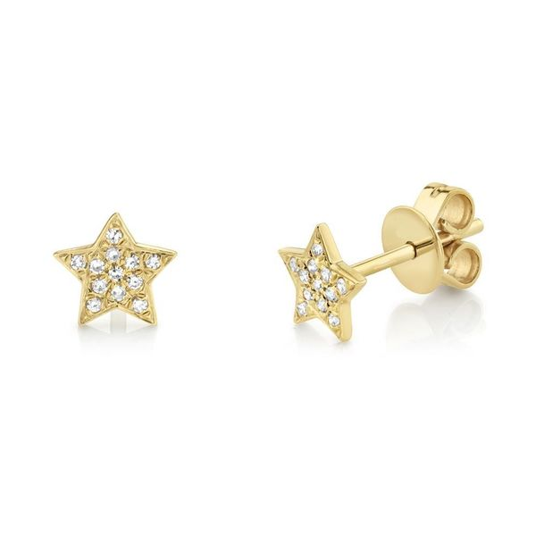 Pave Star Studs Hingham Jewelers Hingham, MA