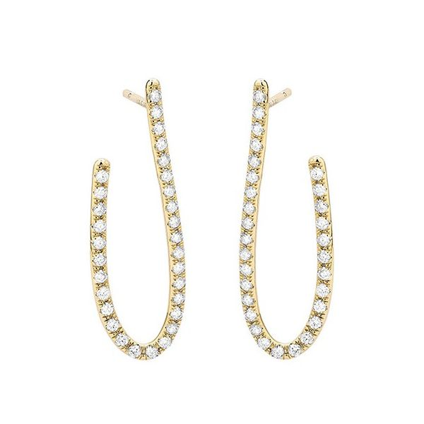 Diamond Swirl Earrings Hingham Jewelers Hingham, MA