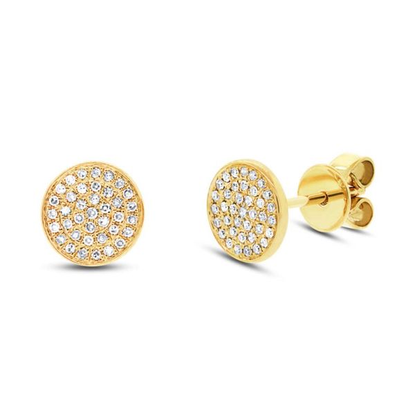 Pave Diamond Stud Earrings Hingham Jewelers Hingham, MA