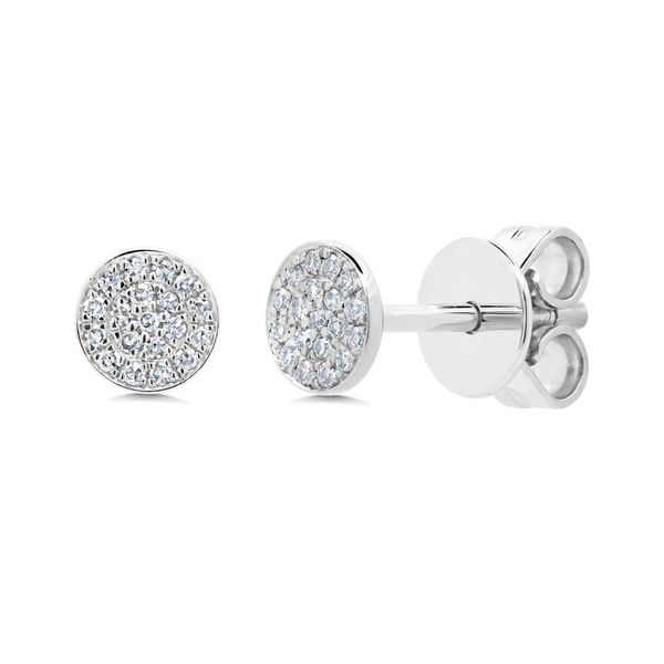 Pave Diamond Stud Earrings Hingham Jewelers Hingham, MA