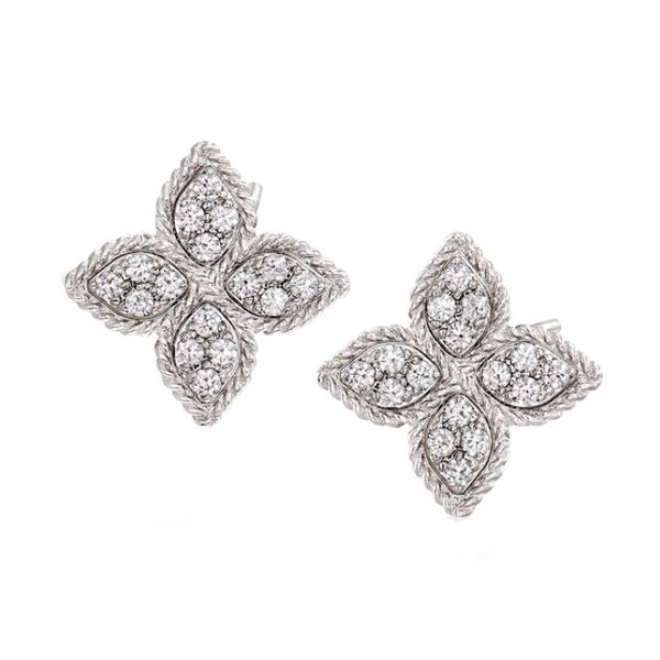 Princess Flower Medium Stud Earrings Hingham Jewelers Hingham, MA