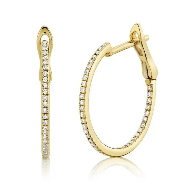 Diamond Inside Out Hoops Hingham Jewelers Hingham, MA