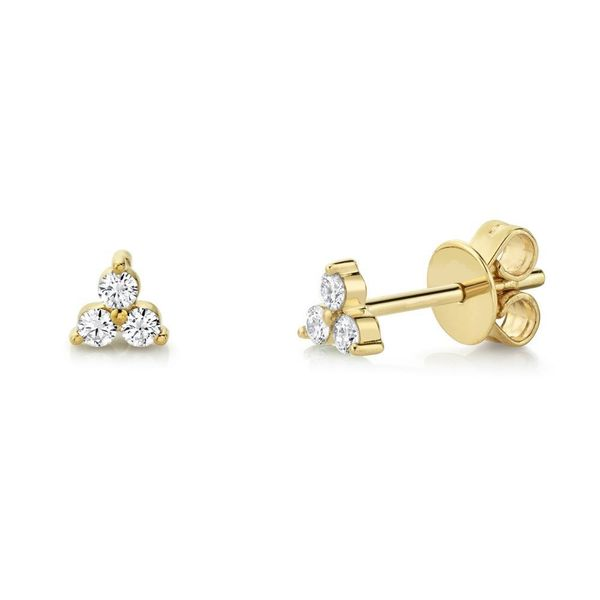 Diamond Cluster Stud Earrings Hingham Jewelers Hingham, MA