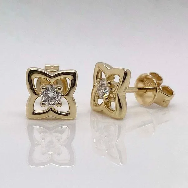 Open Flower Stud Earrings Hingham Jewelers Hingham, MA