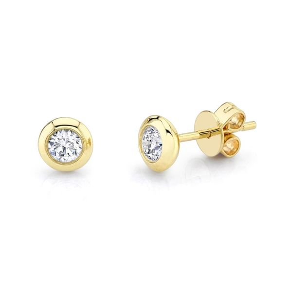 Diamond Bezel Stud Earrings Hingham Jewelers Hingham, MA