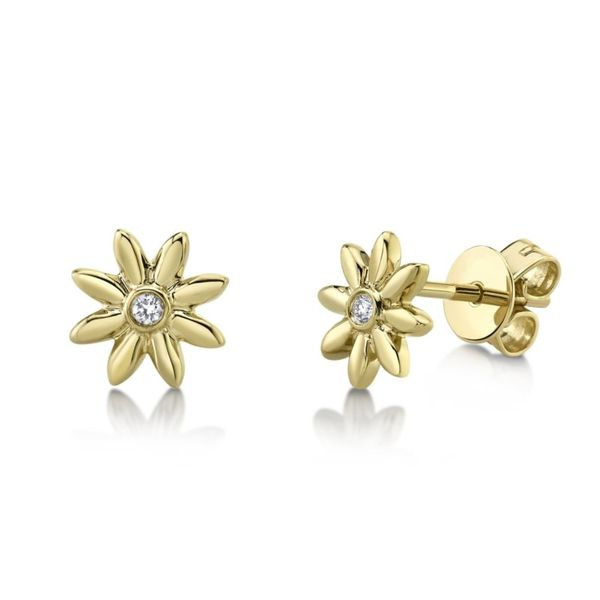 Diamond Daisy Earrings Hingham Jewelers Hingham, MA