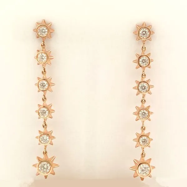 Starburst Diamond Dangle Earrings Hingham Jewelers Hingham, MA