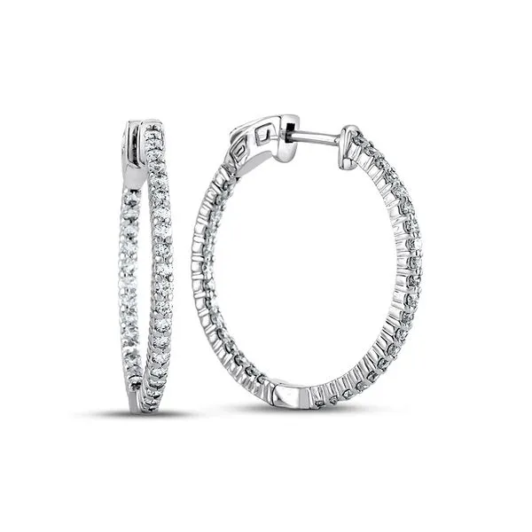 Inside-Out Diamond Hoops Hingham Jewelers Hingham, MA