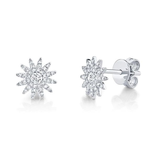 Diamond Starburst Earrings Hingham Jewelers Hingham, MA