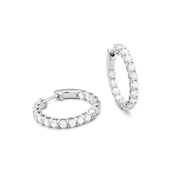 Inside-Out Diamond Hoops Hingham Jewelers Hingham, MA