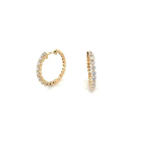Diamond Hoop Earrings