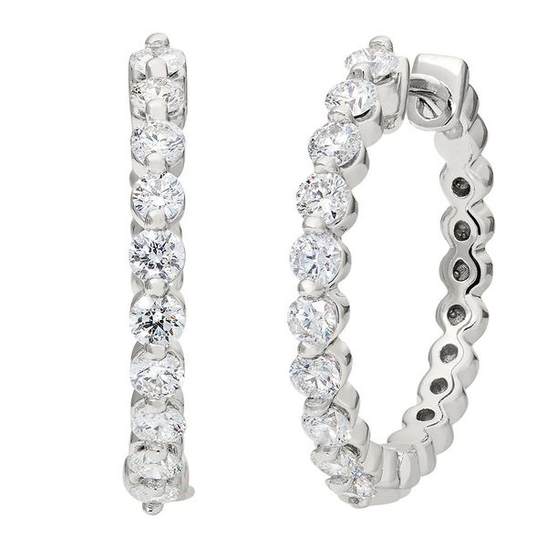 Diamond Hoop Earrings Hingham Jewelers Hingham, MA
