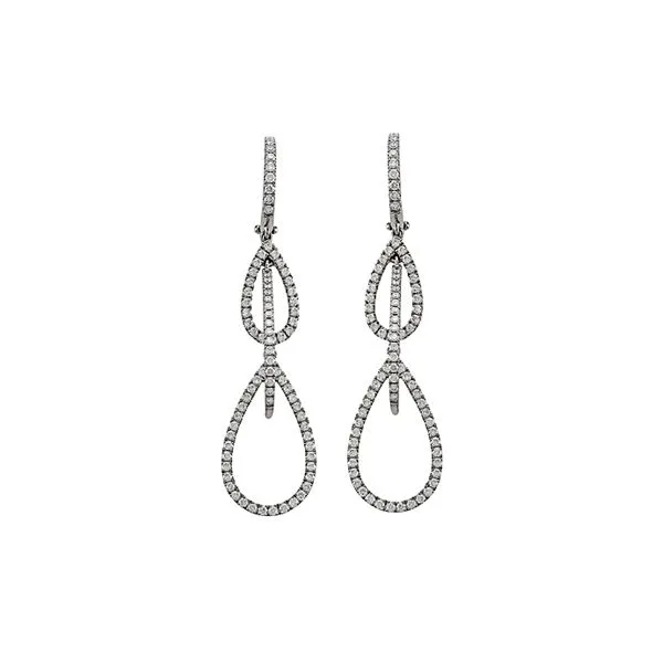 Diamond Pear Drop Earrings Hingham Jewelers Hingham, MA