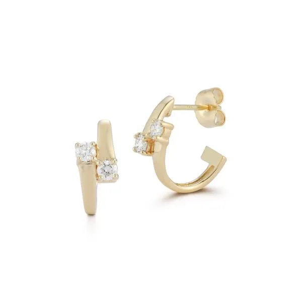 Diamond Cori Hoops Hingham Jewelers Hingham, MA