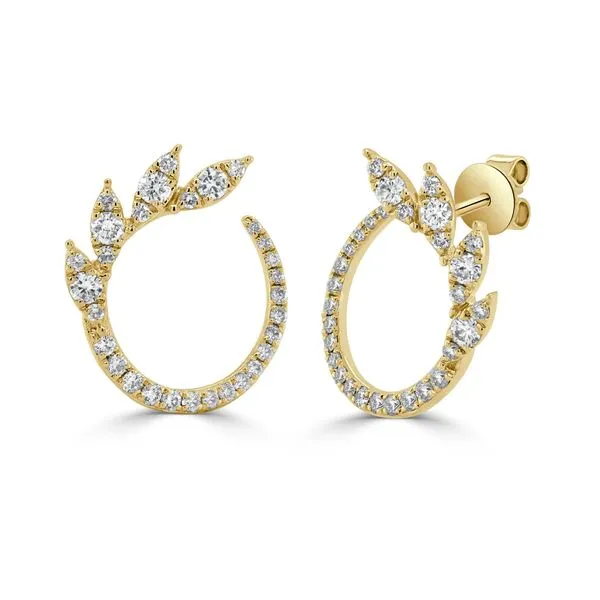 Diamond Swirl Post Earrings Hingham Jewelers Hingham, MA