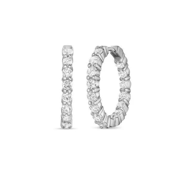 Inside Out Diamond Hoop Earrings