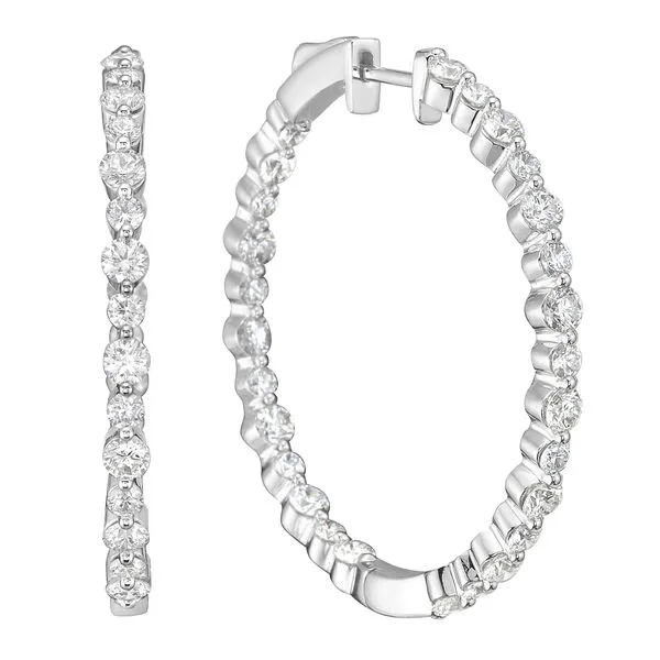Inside-Out Diamond Hoop Earrings
