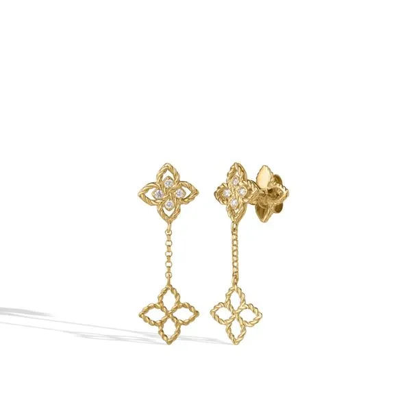 Love in Verona Diamond Tiny Flower Drop Earrings