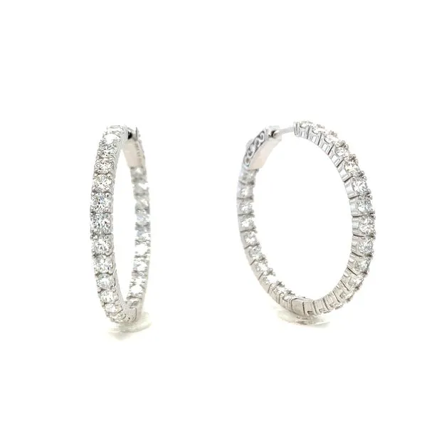 Lab Grown Diamond Inside-Out Hoop Earrings Hingham Jewelers Hingham, MA