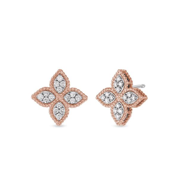 Princess Flower Medium Stud Earrings Hingham Jewelers Hingham, MA