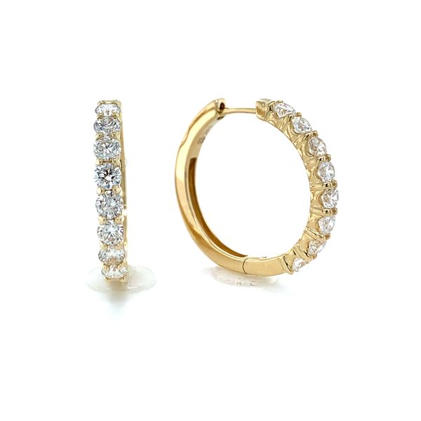 Diamond Hoop Earrings Hingham Jewelers Hingham, MA