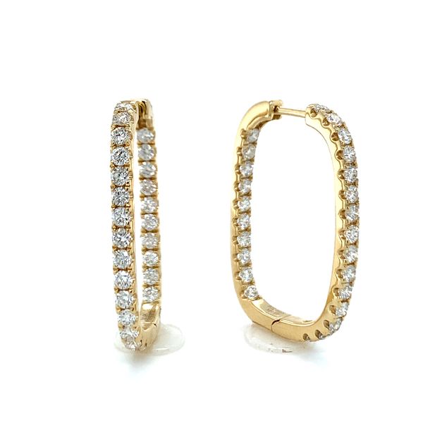 Inside-Out Diamond Hoop Earrings Hingham Jewelers Hingham, MA