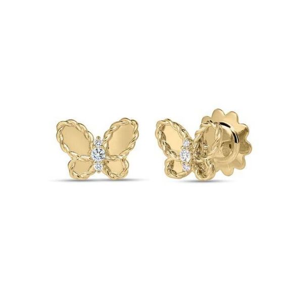 Jasmine Butterfly Diamond Stud Earrings Hingham Jewelers Hingham, MA