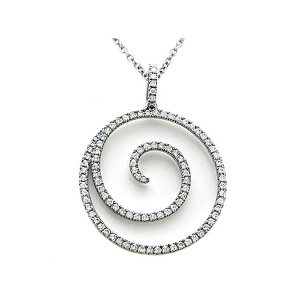 Diamond Swirl Pendant Hingham Jewelers Hingham, MA