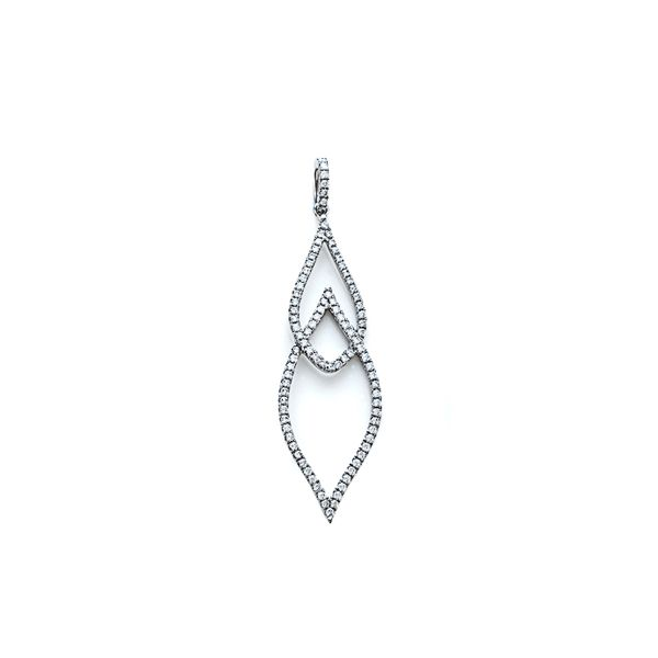 Elegant Marquise Pave Diamond Pendant Hingham Jewelers Hingham, MA
