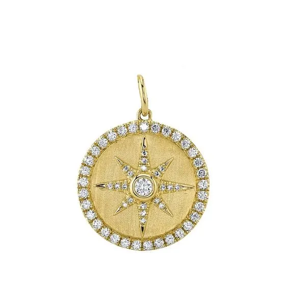 Diamond North Star Medallion Pendant Hingham Jewelers Hingham, MA
