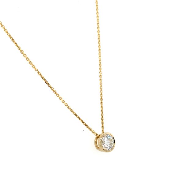 Diamond Bezel Slide Pendant Image 2 Hingham Jewelers Hingham, MA