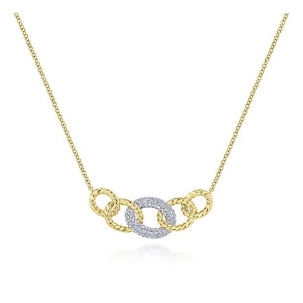 Gold + Diamond Necklace Hingham Jewelers Hingham, MA