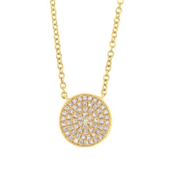 Pave Diamond Necklace Hingham Jewelers Hingham, MA