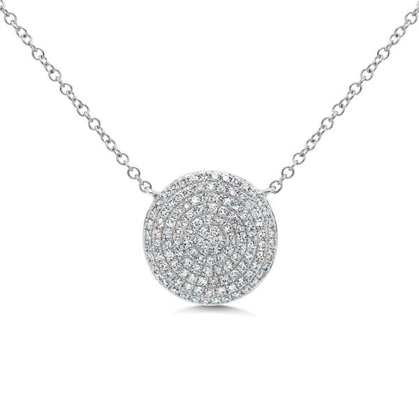 Pave Diamond Necklace Hingham Jewelers Hingham, MA