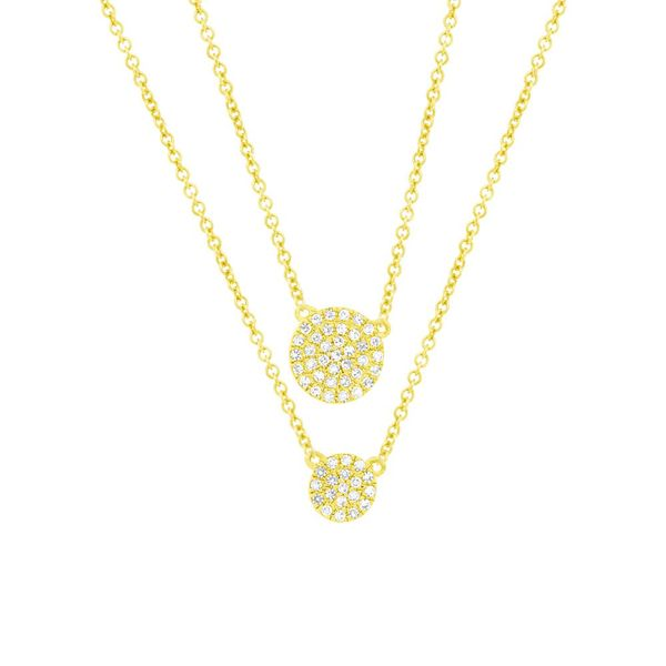 Layered Diamond Pendant Necklace Hingham Jewelers Hingham, MA
