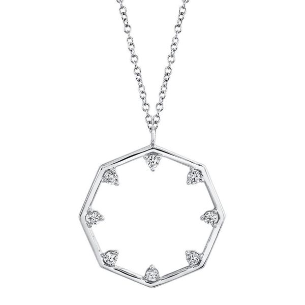 Geometric Diamond Pendant Hingham Jewelers Hingham, MA