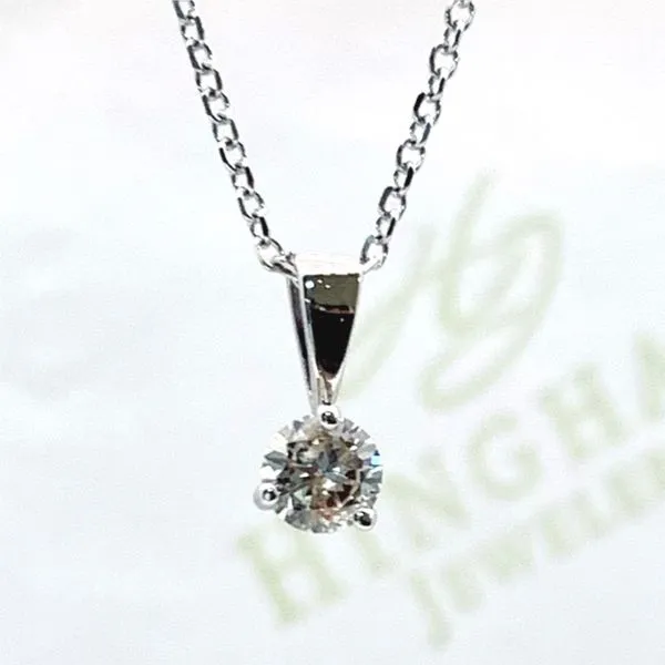 Diamond Solitaire Pendant Hingham Jewelers Hingham, MA