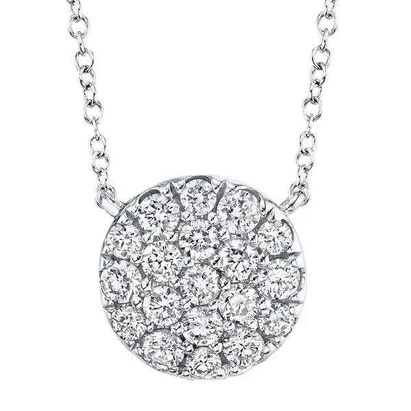 Pave Circle Necklace Hingham Jewelers Hingham, MA