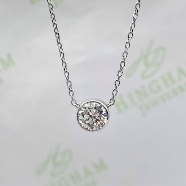 Diamond Solitaire Necklace Hingham Jewelers Hingham, MA