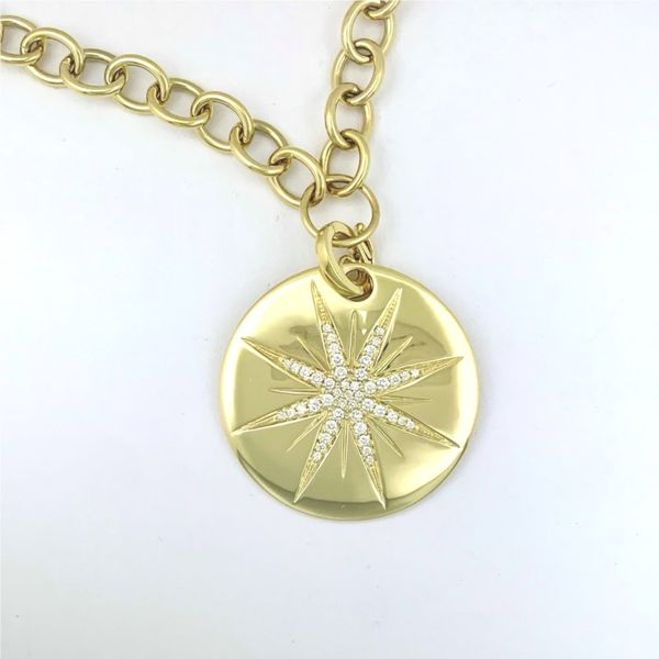 Starburst Medallion Necklace Hingham Jewelers Hingham, MA