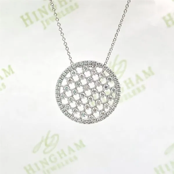 Diamond Lattice Pendant Necklace Hingham Jewelers Hingham, MA