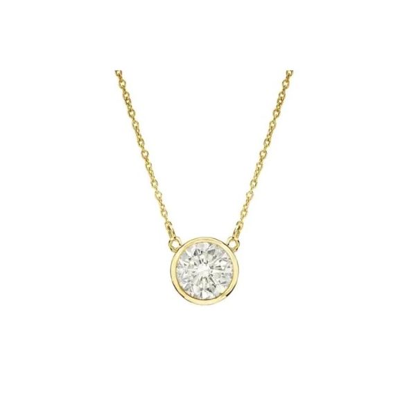 Solitaire Diamond Necklace Hingham Jewelers Hingham, MA